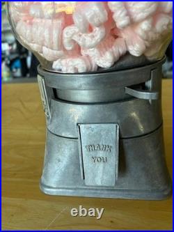 Vintage Regal/Silver King 5 Cent Aluminum Gumball Vending Machine