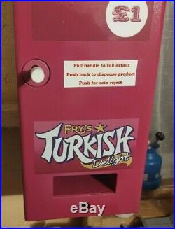 Vintage Retro Cadburys Frys Turkish Delight Chocolate Vending Machine Piggy Bank