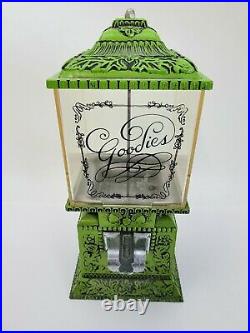 Vintage Retro Green Goodies Candy Nut Dispenser Vending Machine Patent Pending