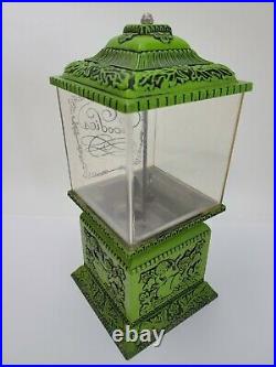 Vintage Retro Green Goodies Candy Nut Dispenser Vending Machine Patent Pending