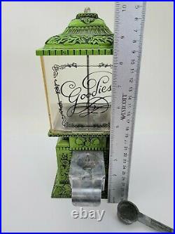 Vintage Retro Green Goodies Candy Nut Dispenser Vending Machine Patent Pending