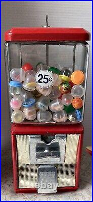 Vintage Retro Northwestern Capsule gum ball machine model 60, 25c Glass Globe