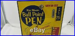 Vintage Rite Master Ballpoint Pen Coin Op Dispenser Works