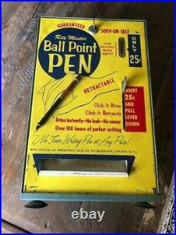 Vintage Rite Master Pen Dispenser Vending Machine