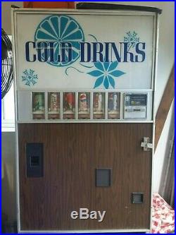 Vintage Rock-ola 6 Slot 12 Oz Soda Beer Can Vending Machine Working Condenser