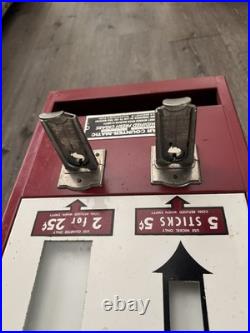 Vintage Roi-Tan Counter-matic Cigar & Chewing Gum Dispenser With Key's