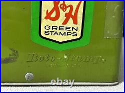 Vintage Roto Stamp Machine S&H Stamps Green Counter Top Display Vending