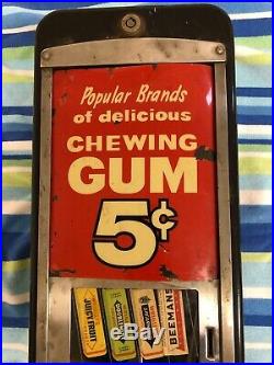 Vintage Rowe Vending Coin Gum machine Wrigleys Juicy Fruit Doublemint