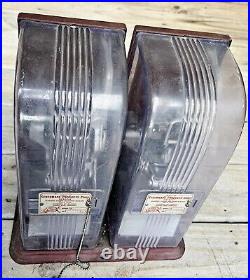 Vintage SCHERMACK TWIN STAMP VENDING MACHINES- U. S. POSTAL SERVICE- NICE-KEY