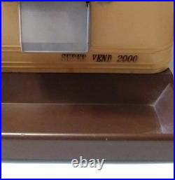 Vintage SEAGA Commercial Double Bar Top Vending Candy Peanut Machine Coin Turn