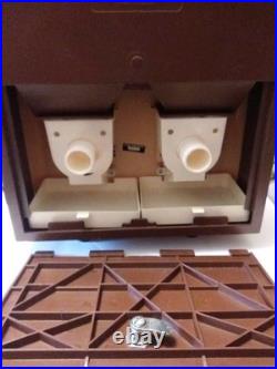 Vintage SEAGA Commercial Double Bar Top Vending Candy Peanut Machine Coin Turn