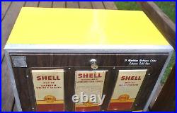 Vintage SHELL GAS STATION OIL Advertising Coin Operated Map Vending Machine