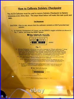 Vintage SOBRIETY CHECKPOINT MACHINE Vending Alcohol Beer DWI DUI All Keys NR