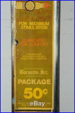 Vintage Savage Bliss Metal Condom Wall Dispenser Vending Machine + Refills 31