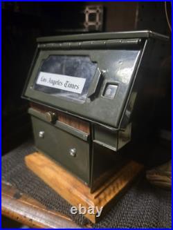 Vintage Scale Model Los Angeles Times Newspaper Vending Machine Rack