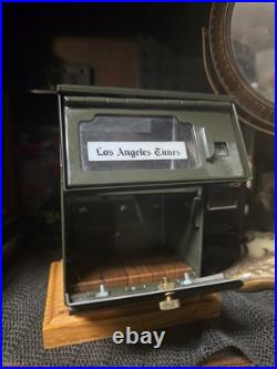 Vintage Scale Model Los Angeles Times Newspaper Vending Machine Rack