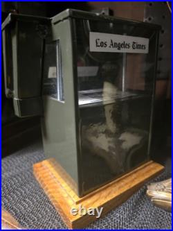 Vintage Scale Model Los Angeles Times Newspaper Vending Machine Rack