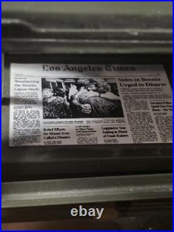 Vintage Scale Model Los Angeles Times Newspaper Vending Machine Rack