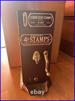 Vintage Schermack 4 Cent Stamps Machine One Piece Fell Of As Shown In Pic No Key