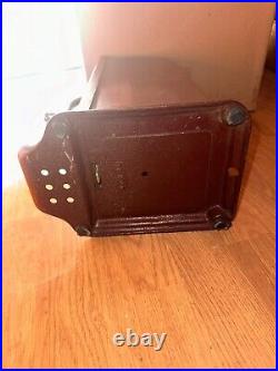 Vintage Schermack 4 Cent Stamps Machine One Piece Fell Of As Shown In Pic No Key