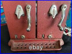 Vintage Schermack 5 & 6 cent Postage Stamp Vending Machine Double Machine