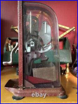 Vintage Schermack Countertop Stamp Machine 10 cent Stamps with 2 keys