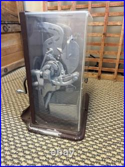 Vintage Schermack Postage Stamp Coin-op Vending Machine Dual Crank 4 5¢ Detroit