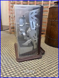 Vintage Schermack Postage Stamp Coin-op Vending Machine Dual Crank 4 5¢ Detroit