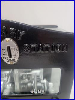 Vintage Schermack Sanitary Postage Stamp Station Machine Dime Nickel 2 Slot
