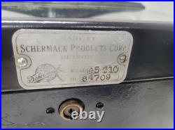 Vintage Schermack Sanitary Postage Stamp Station Machine Dime Nickel 2 Slot
