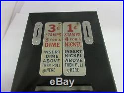 Vintage Schermack Stamp Vending Machine Counter Display Advertising 468-s