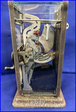 Vintage Schermack Stamp Vending Machine with Rare Ben Franklin 1 cent stamp