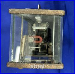 Vintage Schermack Stamp Vending Machine with Rare Ben Franklin 1 cent stamp