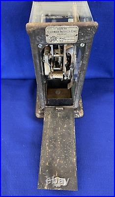 Vintage Schermack Stamp Vending Machine with Rare Ben Franklin 1 cent stamp