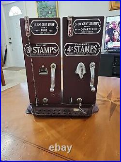 Vintage Schermack Twin Stamp Vending Machines- U. S. Postal Service- Nice-key