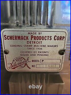 Vintage Schermack Twin Stamp Vending Machines- U. S. Postal Service- Nice-key