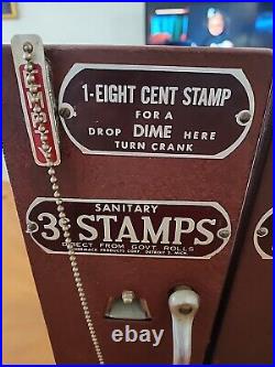 Vintage Schermack Twin Stamp Vending Machines- U. S. Postal Service- Nice-key