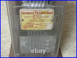 Vintage Schermack postage stamp machine 10 cent Dime Antique Post Office 1960's