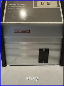 Vintage Scribe Electric USPS Postage Stamp Vending Machine with Keys Lights Up
