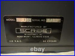 Vintage Scribe Electric USPS Postage Stamp Vending Machine with Keys Lights Up