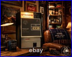 Vintage Scribe Electric USPS Postage Stamp Vending Machine with Keys Lights Up
