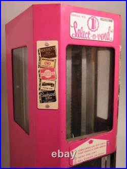 Vintage Select-O-Matic Candy Gum Vending Machine PENNY SELECT O VEND