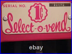 Vintage Select-O-Matic Candy Gum Vending Machine PENNY SELECT O VEND