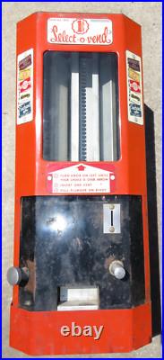 Vintage Select-O-Vend Candy Gum Penny Vending Machine 1940's Hershey Dentyne