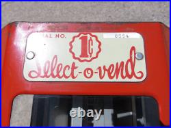 Vintage Select-O-Vend Candy Gum Penny Vending Machine 1940's Hershey Dentyne