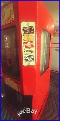 Vintage Select O Vend Sign Candy Gum Vending Machine and Key