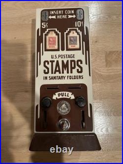 Vintage Shipman Art Deco Porcelain Postage Stamp Vending Machine