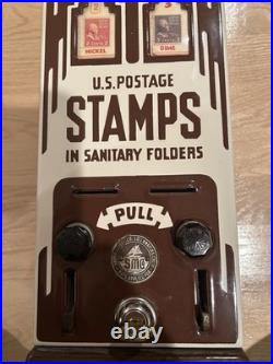 Vintage Shipman Art Deco Porcelain Postage Stamp Vending Machine