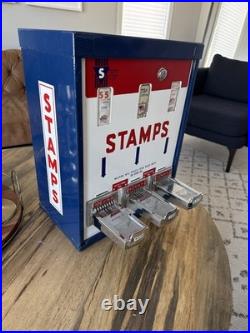 Vintage Shipman Postage Stamp Dispenser Machine Works And Has Keys