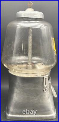 Vintage Silver King 5 Cent Candy/Gumball Machine Working